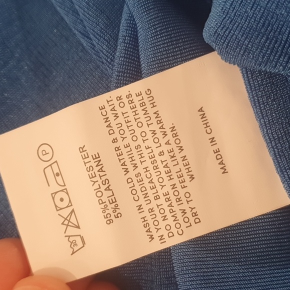 NEW Peppermayo Size 12 Cobalt Blue Stretch Dress - Picture 10 of 11